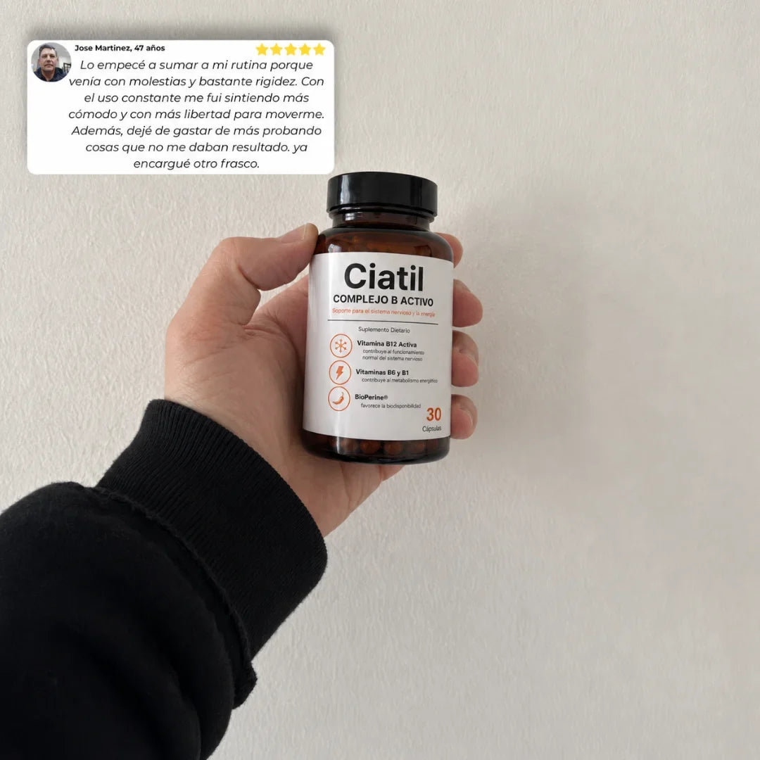 Ciatil — Fórmula 6 en 1 de apoyo para el nervio ciático y la zona lumbar
